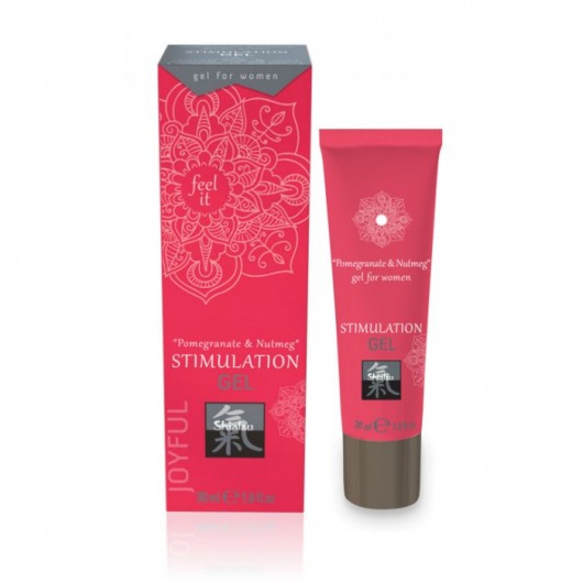 Возбуждающий интимный гель для двоих STIMULATION GEL Pomegranate   Nutmeg - 30 мл. - Shiatsu - купить с доставкой в Южно-Сахалинске