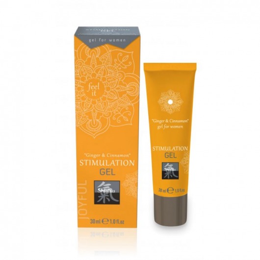 Возбуждающий интимный гель STIMULATION GEL Ginger   Cinnamon - 30 мл. - Shiatsu - купить с доставкой в Южно-Сахалинске