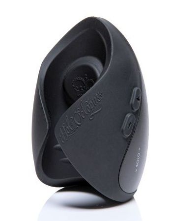 Черный инновационный мужской вибратор PULSE SOLO ESSENTIAL - Hot Octopuss - в Южно-Сахалинске купить с доставкой