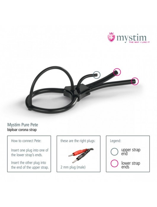 Утяжка под головку для электростимулятора Pure Pete - MyStim - купить с доставкой в Южно-Сахалинске