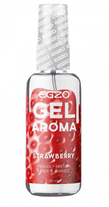 Интимный лубрикант EGZO AROMA с ароматом клубники - 50 мл. - EGZO - купить с доставкой в Южно-Сахалинске