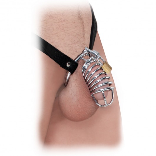Кольцо верности Extreme Chastity Belt с фиксацией головки - Pipedream - купить с доставкой в Южно-Сахалинске