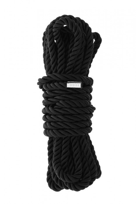 Черная веревка для шибари DELUXE BONDAGE ROPE - 5 м. - Dream Toys - купить с доставкой в Южно-Сахалинске