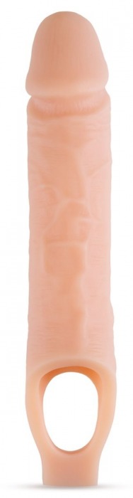 Телесный реалистичный фаллоудлинитель 10 Inch Silicone Cock Sheath Penis Extender - 25,4 см. - Blush Novelties - в Южно-Сахалинске купить с доставкой