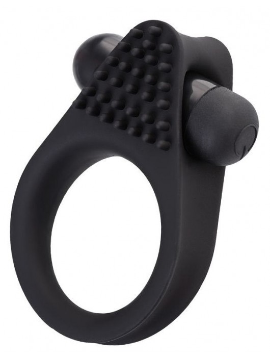 Черное эрекционное виброкольцо Brid с шипиками - A-toys - в Южно-Сахалинске купить с доставкой