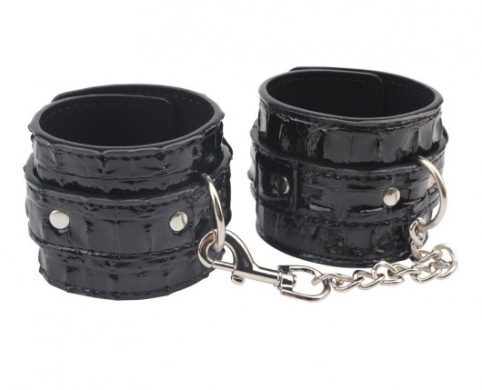 Черные наручники Surrender Wrist Restraints - Chisa - купить с доставкой в Южно-Сахалинске