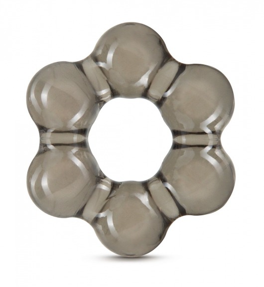 Дымчатое эрекционное кольцо Stay Hard Thick Bead Cock Ring - Blush Novelties - в Южно-Сахалинске купить с доставкой
