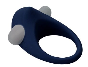 Гладкое синее эрекционное виброкольцо STIMU RING - Dream Toys - в Южно-Сахалинске купить с доставкой