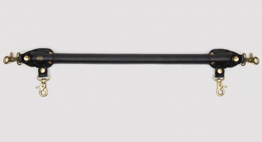 Черная распорка для ног Bound to You Faux Leather Spreader Bar - 50,8 см. - Fifty Shades of Grey - купить с доставкой в Южно-Сахалинске
