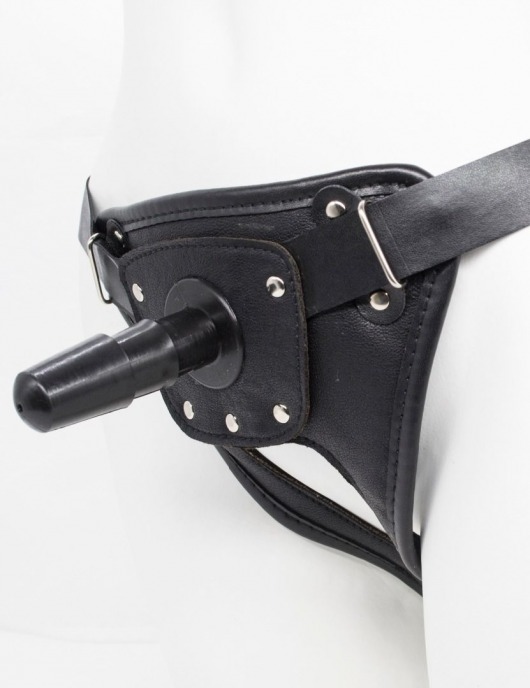 Черный пояс для насадок CLASS STRAP Restyling - LOVETOY (А-Полимер) - купить с доставкой в Южно-Сахалинске
