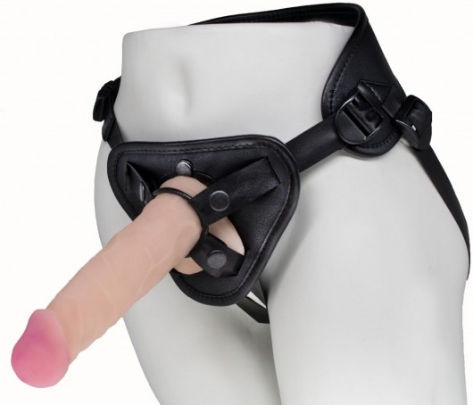 Пояс харнесс BEST UNI strap с 2 сменными насадками - 18,5 и 16 см. - LOVETOY (А-Полимер) - купить с доставкой в Южно-Сахалинске