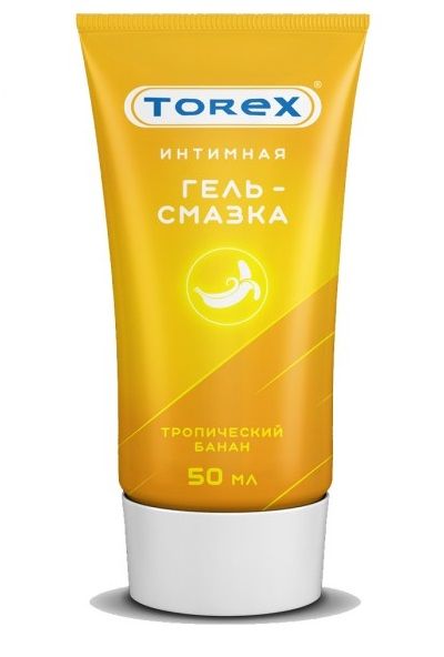 Смазка на водной основе TOREX  Тропический банан  - 50 мл. - Torex - купить с доставкой в Южно-Сахалинске