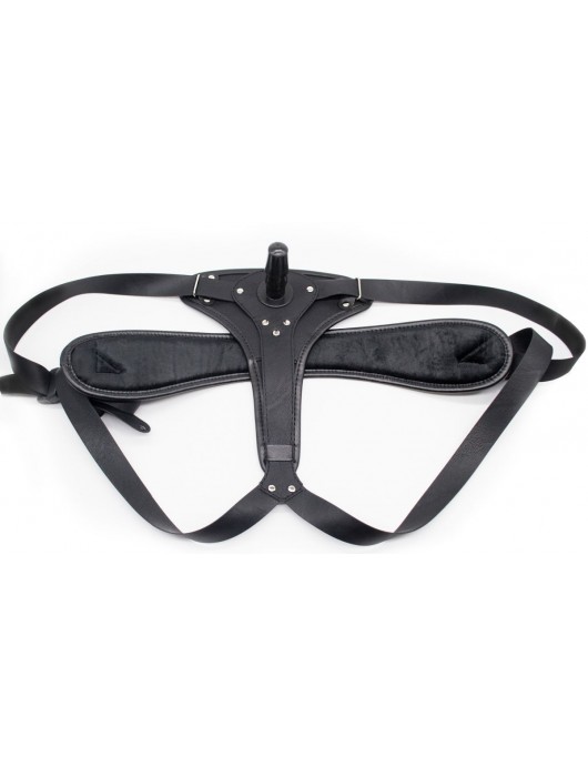 Реалистичный страпон Woman Midi с вагинальной пробкой - 19 см. - LOVETOY (А-Полимер) - купить с доставкой в Южно-Сахалинске