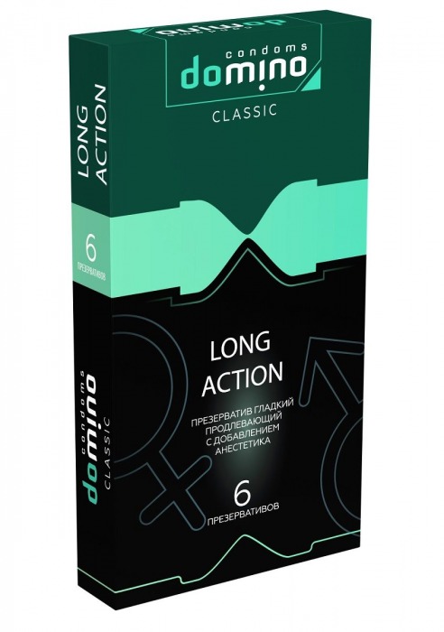 Презервативы с пролонгирующим эффектом DOMINO Classic Long action - 6 шт. - Domino - купить с доставкой в Южно-Сахалинске