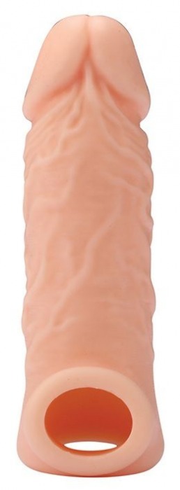 Телесная насадка EXTENDER WITH BALL STRAP 5.5 - 14 см. - Dream Toys - в Южно-Сахалинске купить с доставкой
