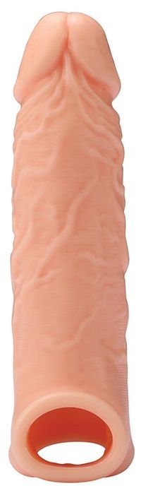 Телесная насадка EXTENDER WITH BALL STRAP 6.5 - 17 см. - Dream Toys - в Южно-Сахалинске купить с доставкой