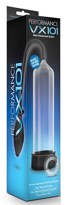 Прозрачная вакуумная помпа VX101 Male Enhancement Pump - Blush Novelties - в Южно-Сахалинске купить с доставкой