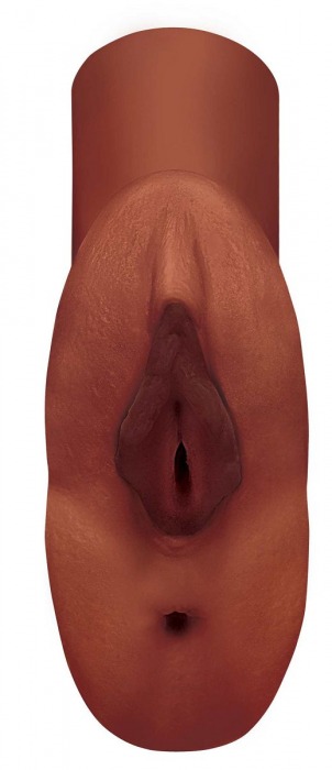 Коричневый мастурбатор Perfect Pussy Double Stroker - Pipedream - в Южно-Сахалинске купить с доставкой