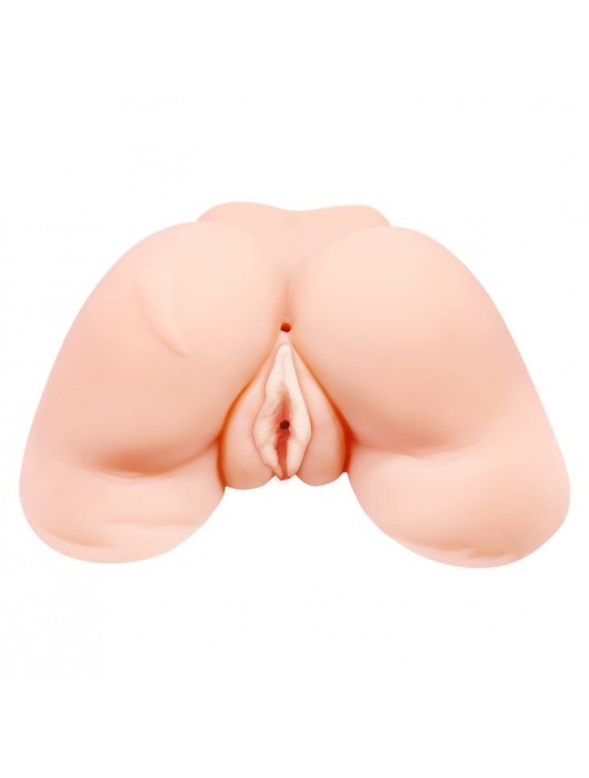 Телесная вибровагина Julie с 2 рабочими отверстиями - Baile - в Южно-Сахалинске купить с доставкой