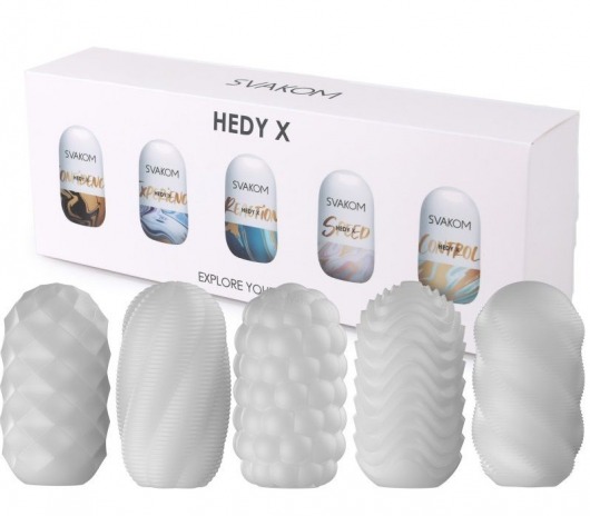Набор из 5 мастурбаторов Hedy X5 Mixed - Svakom - в Южно-Сахалинске купить с доставкой