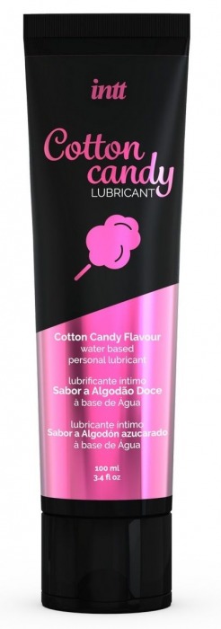 Интимный гель на водной основе Cotton Candy Lubricant - 100 мл. - INTT - купить с доставкой в Южно-Сахалинске