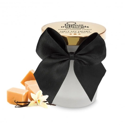 Массажная свеча Melt My Heart с ароматом карамели - 70 мл. - Bijoux Indiscrets - купить с доставкой в Южно-Сахалинске