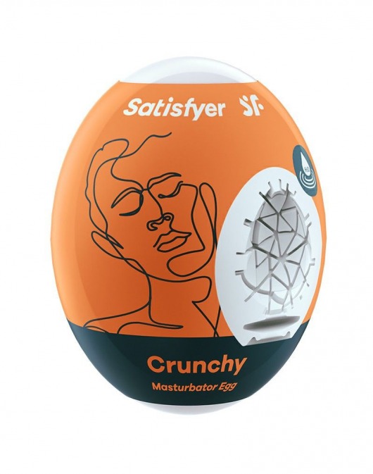 Мастурбатор-яйцо Satisfyer Crunchy Mini Masturbator - Satisfyer - в Южно-Сахалинске купить с доставкой