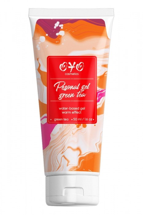 Интимная смазка на водной основе с согревающим эффектом OYO Personal Gel Green Tea - 50 мл. - OYO - купить с доставкой в Южно-Сахалинске