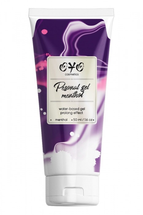 Интимная смазка на водной основе с пролонгирующим эффектом OYO Personal Gel Menthol - 50 мл. - OYO - купить с доставкой в Южно-Сахалинске