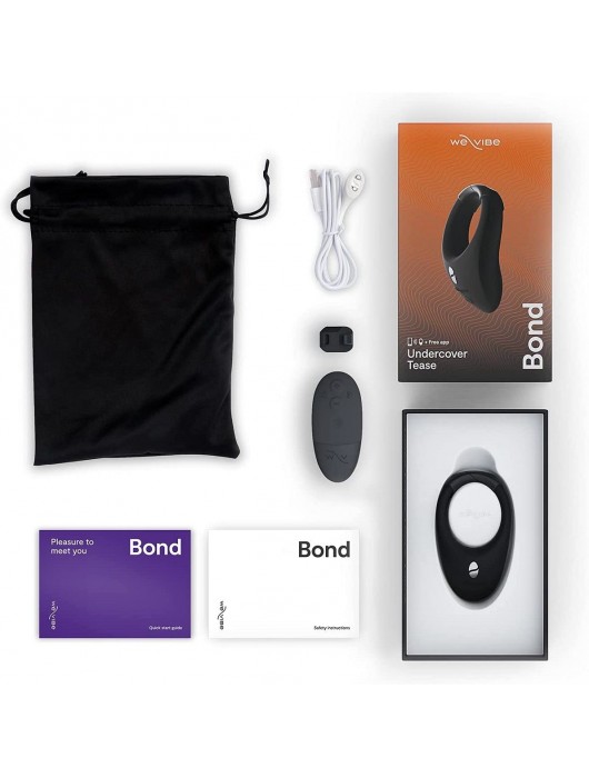 Черное эрекционное кольцо для ношения We-Vibe Bond - We-vibe - в Южно-Сахалинске купить с доставкой