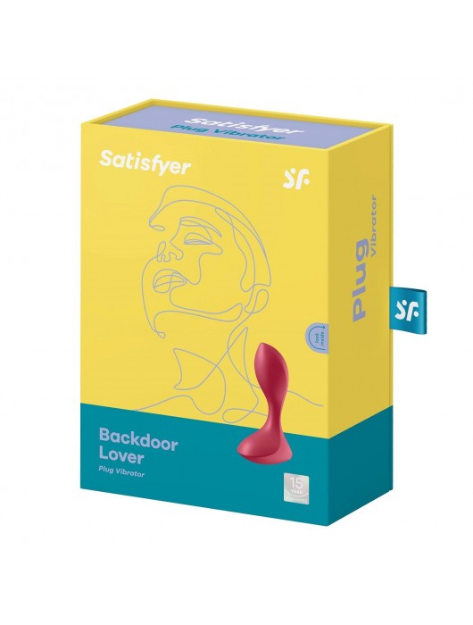 Красный вибромассажёр простаты Satisfyer Backdoor Lover - 14 см. - Satisfyer - в Южно-Сахалинске купить с доставкой