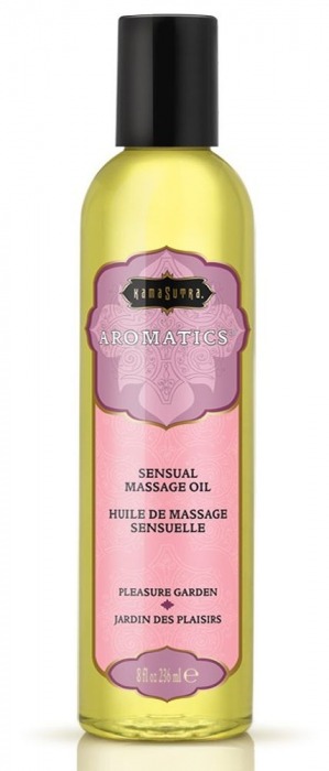 Массажное масло с цветочным ароматом Pleasure Garden - 236 мл. - Kama Sutra - купить с доставкой в Южно-Сахалинске