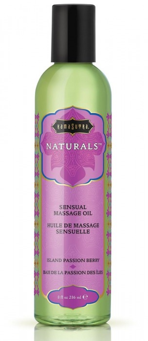 Массажное масло Naturals Island Passion Berry с ароматом тропических фруктов - 236 мл. - Kama Sutra - купить с доставкой в Южно-Сахалинске