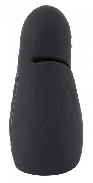 Черный силиконовый вибромастурбатор с нагревом Masturbator with 2 Functions - Orion - в Южно-Сахалинске купить с доставкой