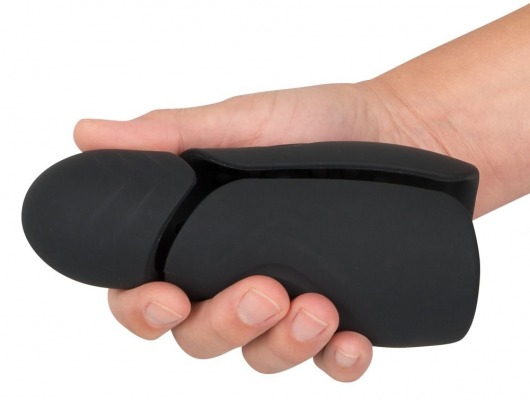 Черный силиконовый вибромастурбатор с нагревом Masturbator with 2 Functions - Orion - в Южно-Сахалинске купить с доставкой