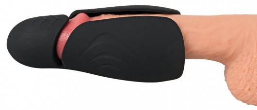 Черный силиконовый вибромастурбатор с нагревом Masturbator with 2 Functions - Orion - в Южно-Сахалинске купить с доставкой