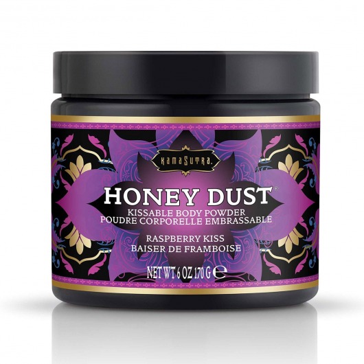 Пудра для тела Honey Dust Body Powder с ароматом малины - 170 гр. - Kama Sutra - купить с доставкой в Южно-Сахалинске
