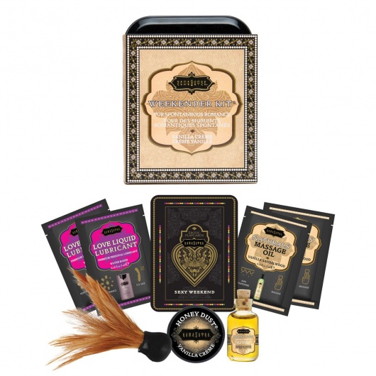 Эротический набор Weekender Kit Vanilla Creme - Kama Sutra - купить с доставкой в Южно-Сахалинске
