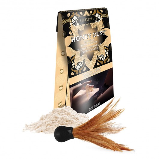 Пудра для тела Honey Dust Body Powder с ароматом ванили - 28 гр. - Kama Sutra - купить с доставкой в Южно-Сахалинске