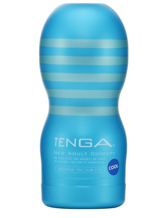 Мастурбатор с охлаждающей смазкой TENGA Original Vacuum Cup Cool - Tenga - в Южно-Сахалинске купить с доставкой