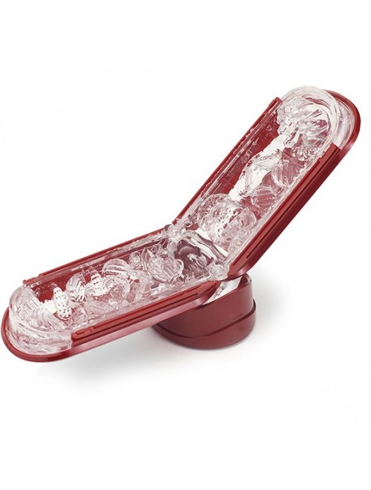 Красный мастурбатор Flip Zero Red   Warmer с подогревом - Tenga - в Южно-Сахалинске купить с доставкой