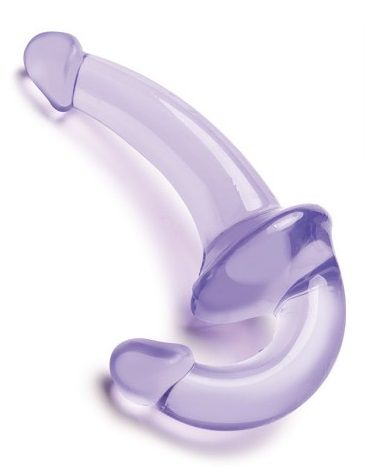 Фиолетовый безремневой страпон Strapless Strap-On - Lux Fetish - купить с доставкой в Южно-Сахалинске