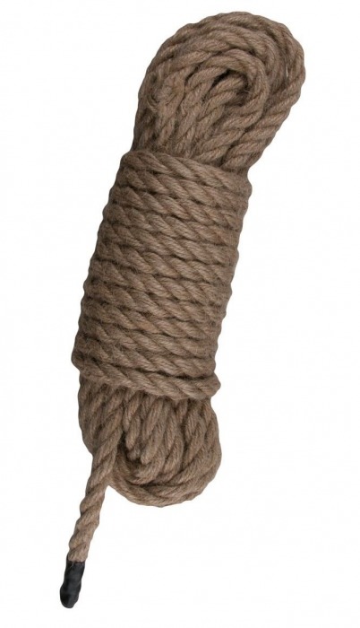 Пеньковая веревка для связывания Hemp Rope - 5 м. - Easy toys - купить с доставкой в Южно-Сахалинске