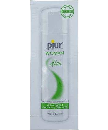 Лубрикант на водной основе pjur WOMAN Aloe - 2 мл. - Pjur - купить с доставкой в Южно-Сахалинске
