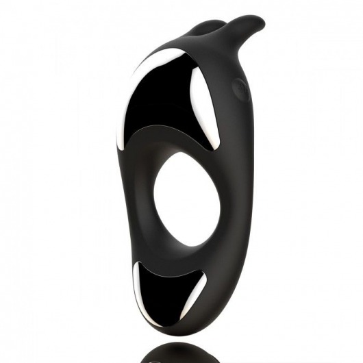 Черное эрекционное кольцо с двумя моторами Zeus Dual Vibe Cock Ring - FeelzToys - в Южно-Сахалинске купить с доставкой