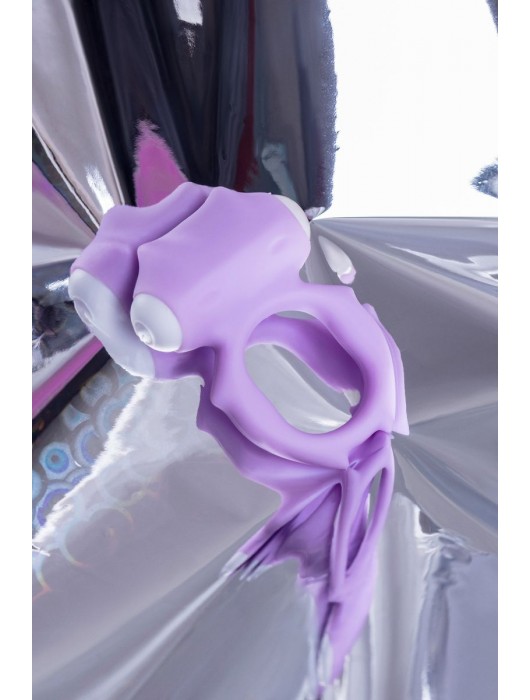 Фиолетовое виброкольцо на пенис Zort - A-toys - в Южно-Сахалинске купить с доставкой