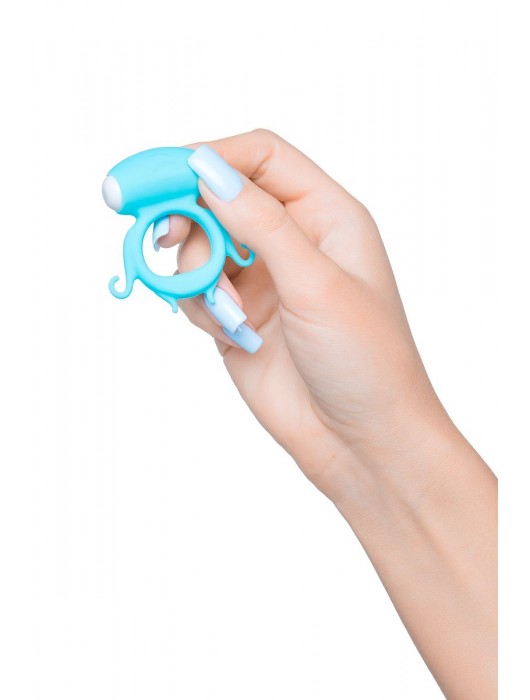 Голубое виброкольцо на пенис Sair - A-toys - в Южно-Сахалинске купить с доставкой