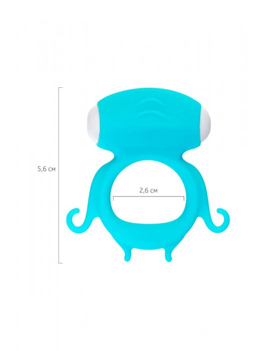 Голубое виброкольцо на пенис Sair - A-toys - в Южно-Сахалинске купить с доставкой