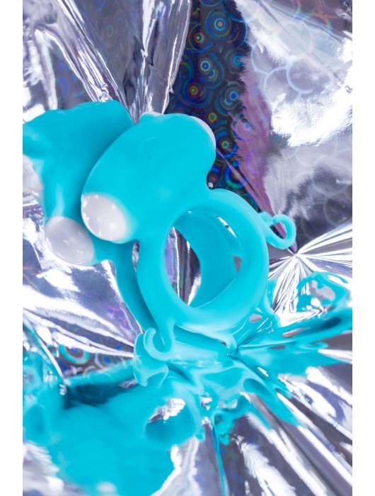 Голубое виброкольцо на пенис Sair - A-toys - в Южно-Сахалинске купить с доставкой