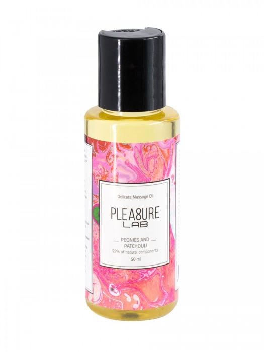 Массажное масло Pleasure Lab Delicate с ароматом пиона и пачули - 50 мл. - Pleasure Lab - купить с доставкой в Южно-Сахалинске